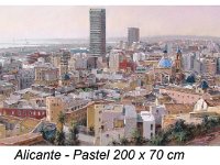 Alicante -Tecnica Pastel 200x70